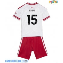 Camisa de time de futebol Liverpool Giovanni Leoni #15 Replicas 2º Equipamento Infantil 2026-27 Manga Curta (+ Calças curtas)